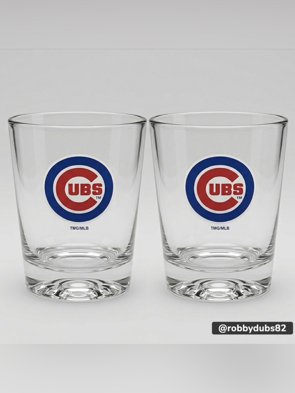 🆕 (Set of 2) Chicago Cubs Souvenir Cups / Old-fashion Glasses